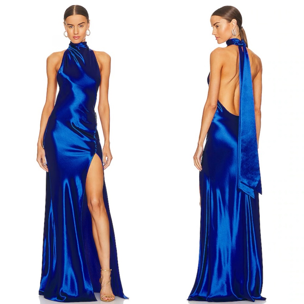 Sau Lee Penelope Gown maxi dress in Egyptian Blue Size US 4 NEW! New with tags!